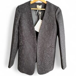 New Toy G Italy Black Lace Jacket Tailored Blazer Size 6 US $406‎